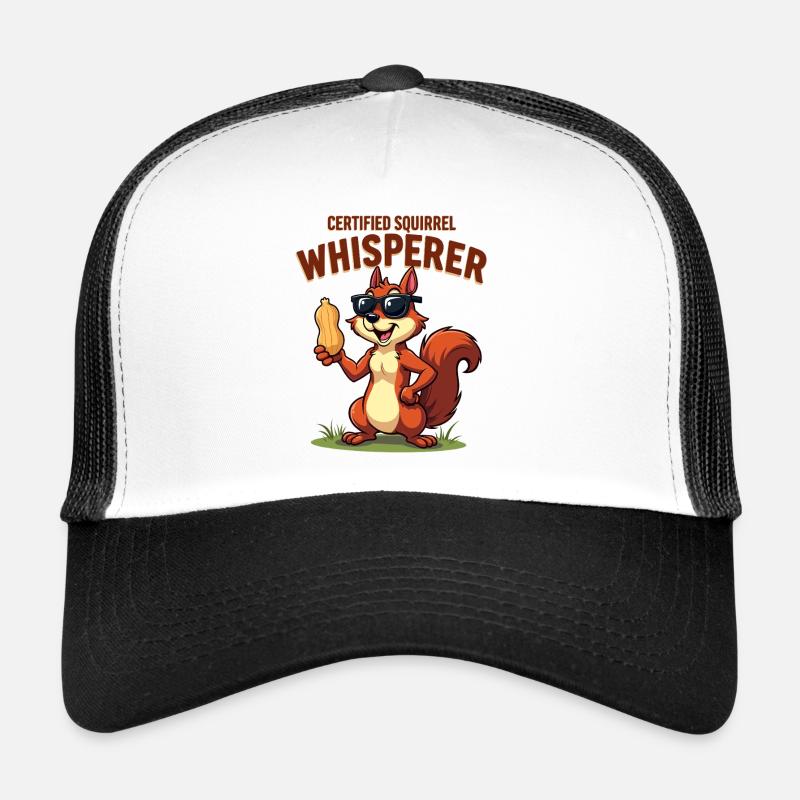 Squirrel Watching Enthusiast Wildlife Trucker Cap