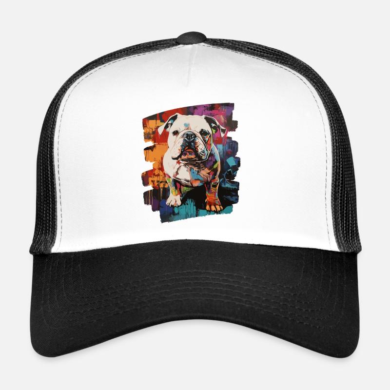 Bulldog Fighting Dog Trucker Cap