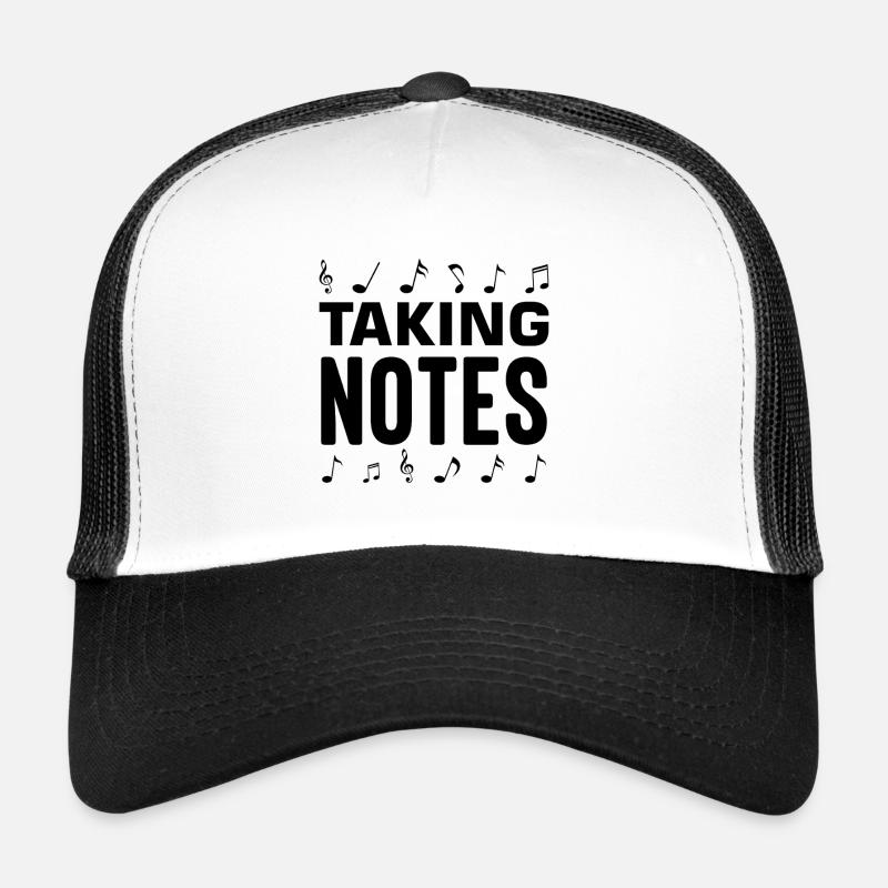 Conception musicale Prise de notes Casquette trucker 