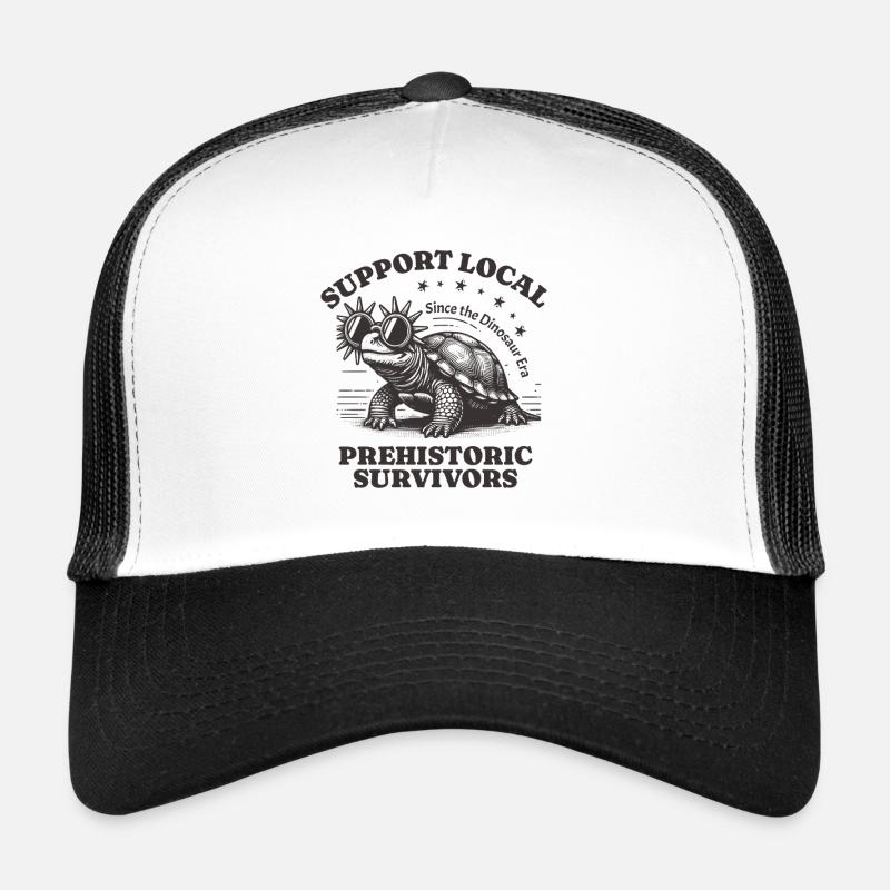 Support Local Prehistoric Survivors Turtle Trucker Cap