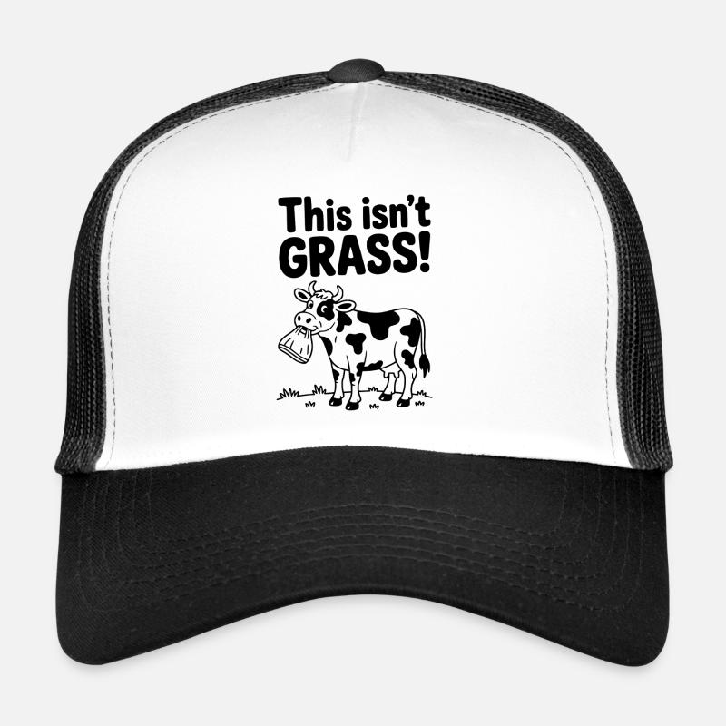 Das ist kein Graß Kuh - Trucker Cap - Weiß/Schwarz