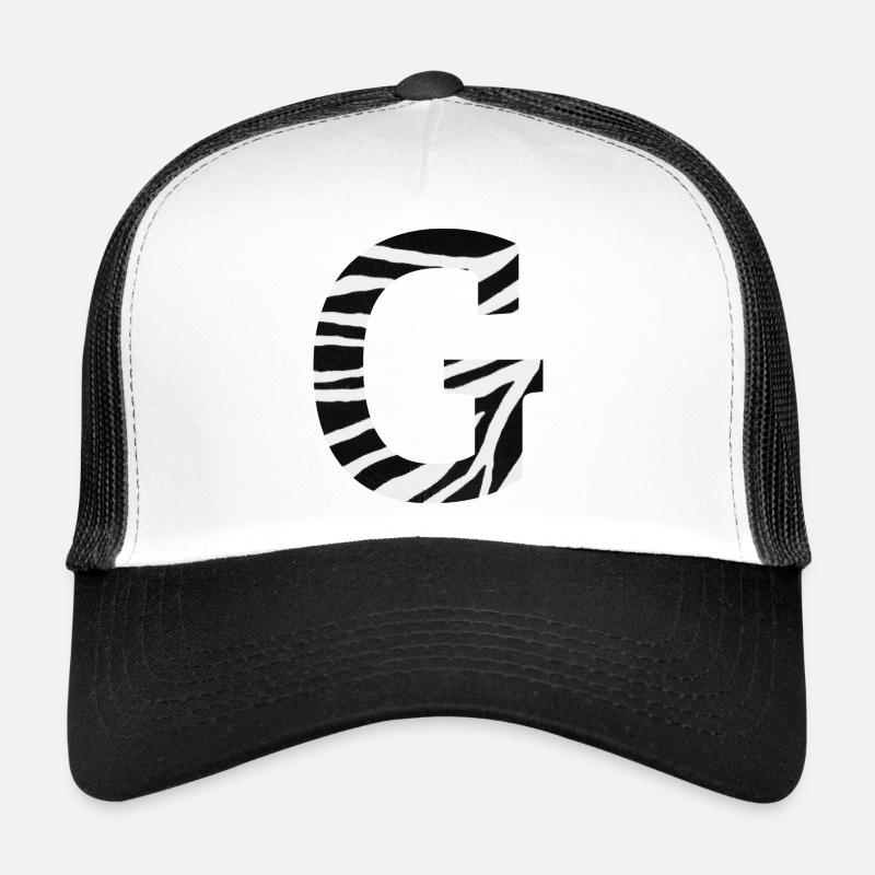 Letter g zebra Trucker Cap