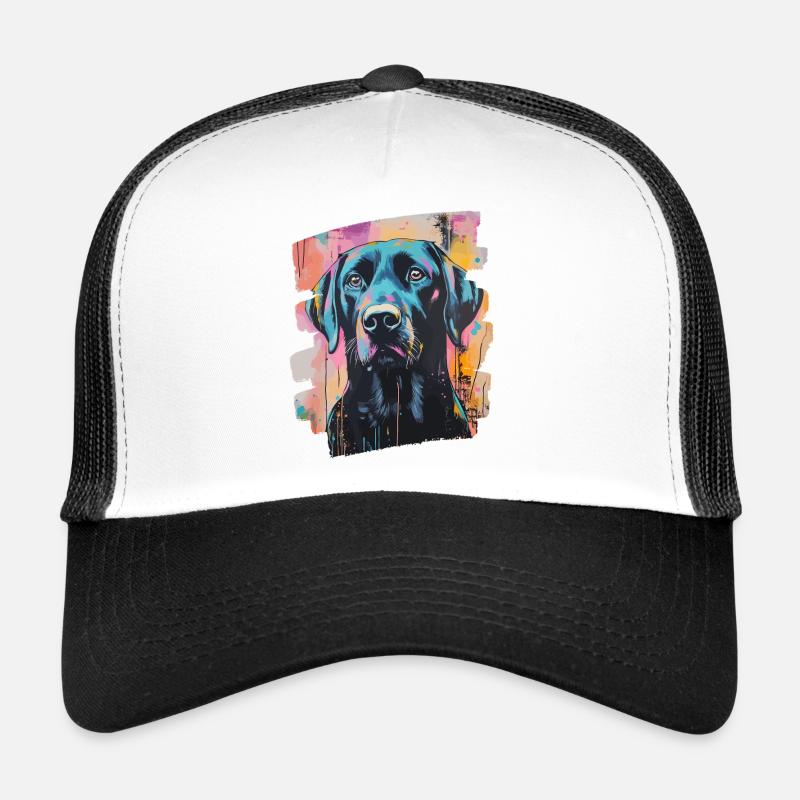 Labrador - Trucker Cap - Weiß/Schwarz