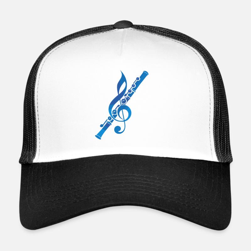 Graphiques de musique de flûte Casquette trucker 