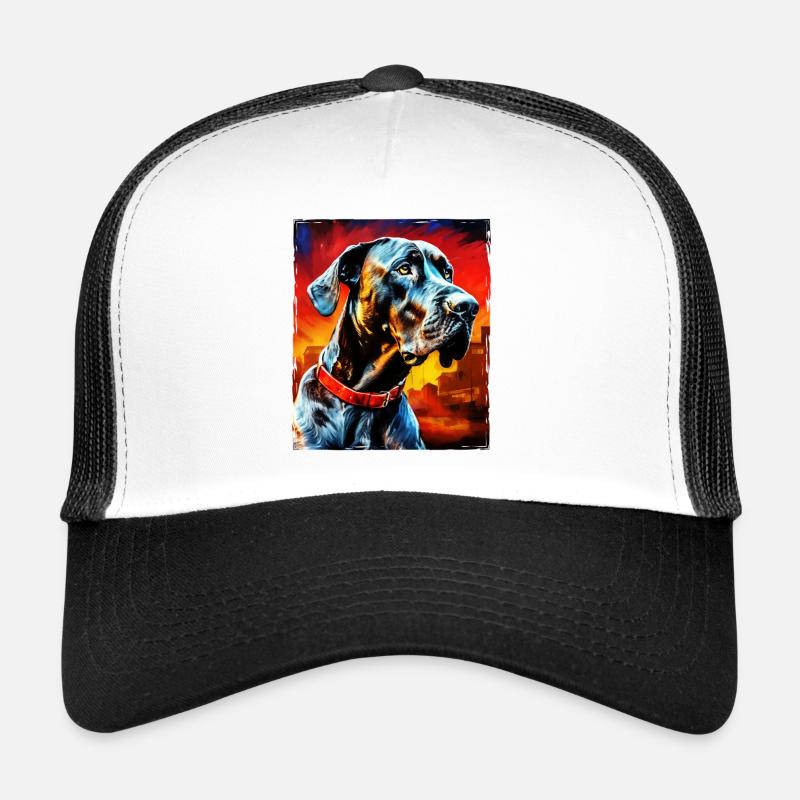 Great Dane Hund Porträt Trucker Cap