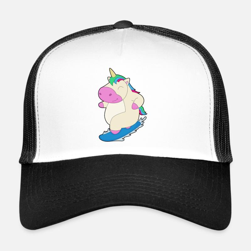 Einhorn Snowboard Wintersport Trucker Cap