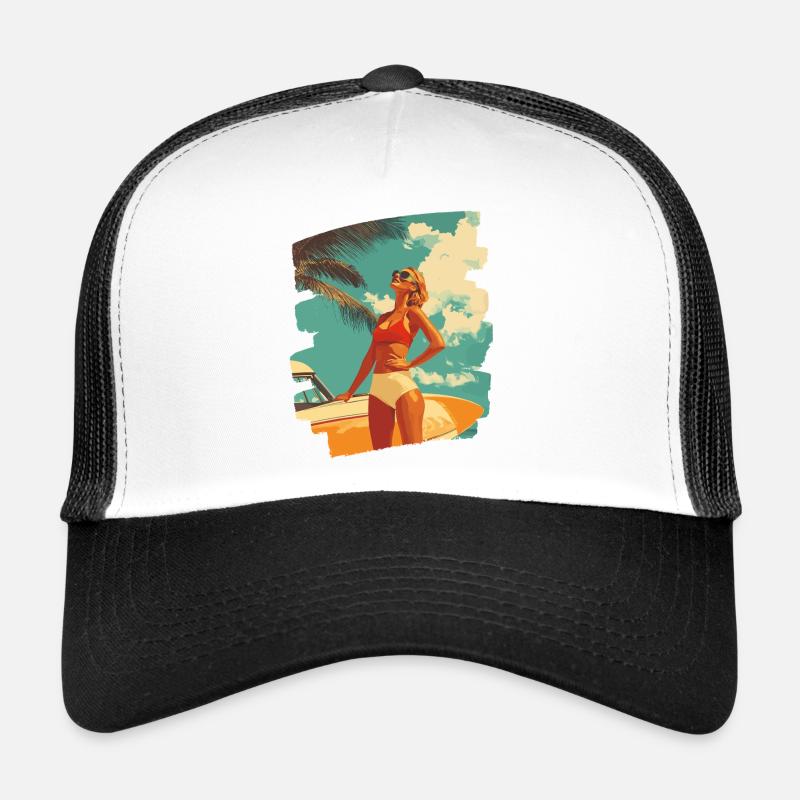 Sommer Sonne Retro Trucker Cap