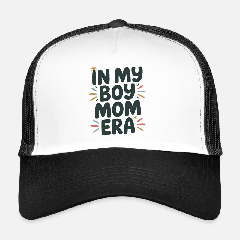 In My Boy Mom Era - Trucker Cap - Weiß/Schwarz
