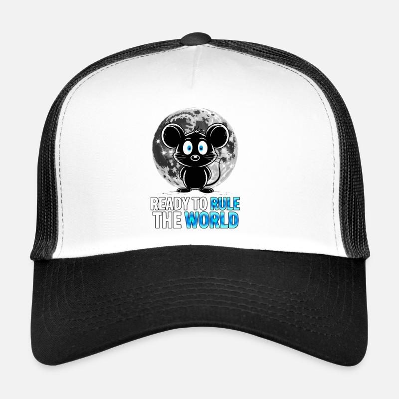 Prêt à conquérir le monde – Souris au clair de lune Casquette trucker 