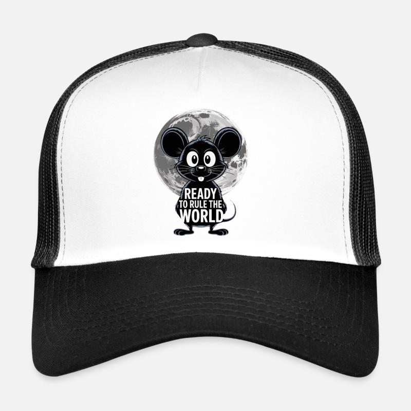 Prêt à conquérir le monde – Souris au clair de lune Casquette trucker 