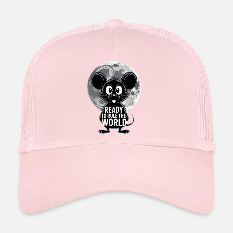 Prêt à conquérir le monde – Souris au clair de lune Casquette trucker 