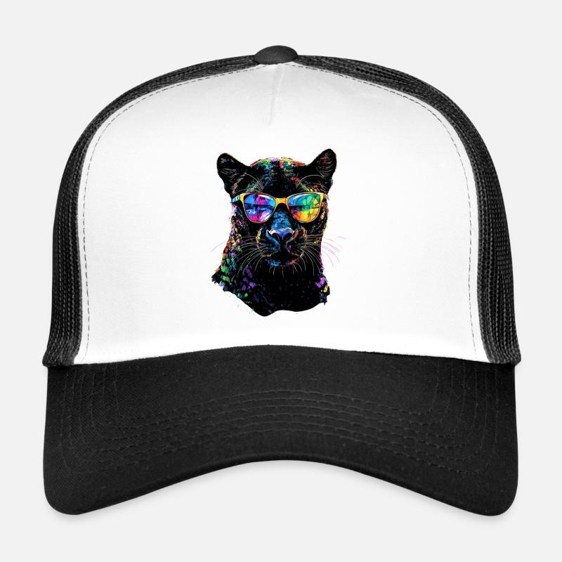 Panthère Léopard Grand Chat Mignon Gros Chat Panter Casquette trucker 