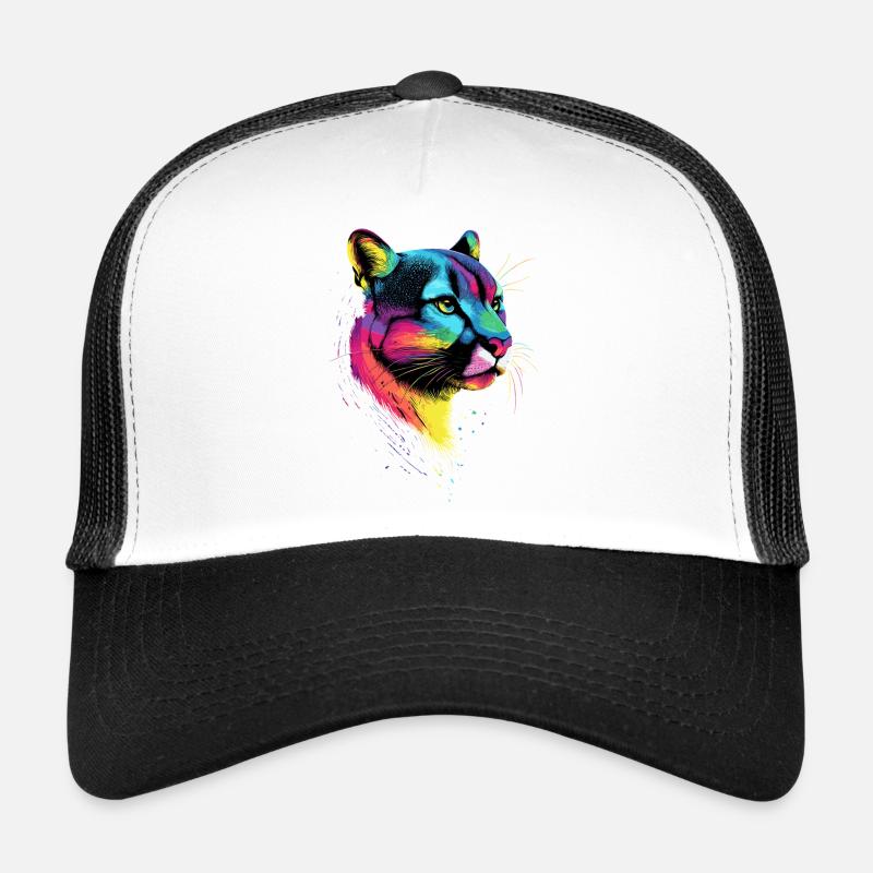 Panthère léopard gros chat mignon gros chat chats Casquette trucker 
