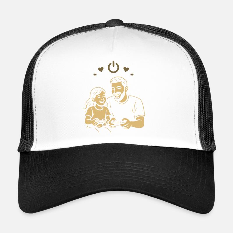 Dad & Daughter Gaming - Retro Style Trucker Cap