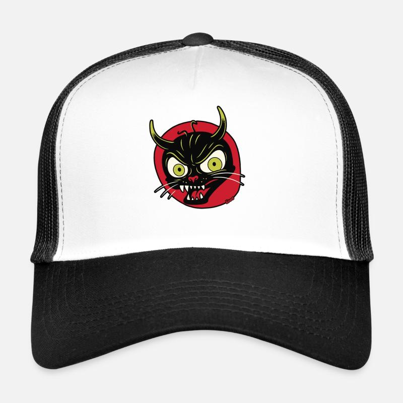 Devilish grimace of a devil cat Trucker Cap