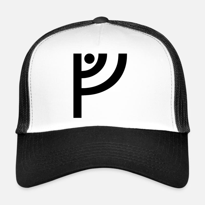 V Viking Rune - Casquette trucker  - blanc/noir