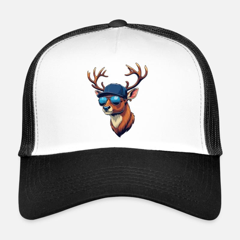 Chasse, chasse, chasse, chasse, cerf, bois de cerf, cerf, Casquette trucker 