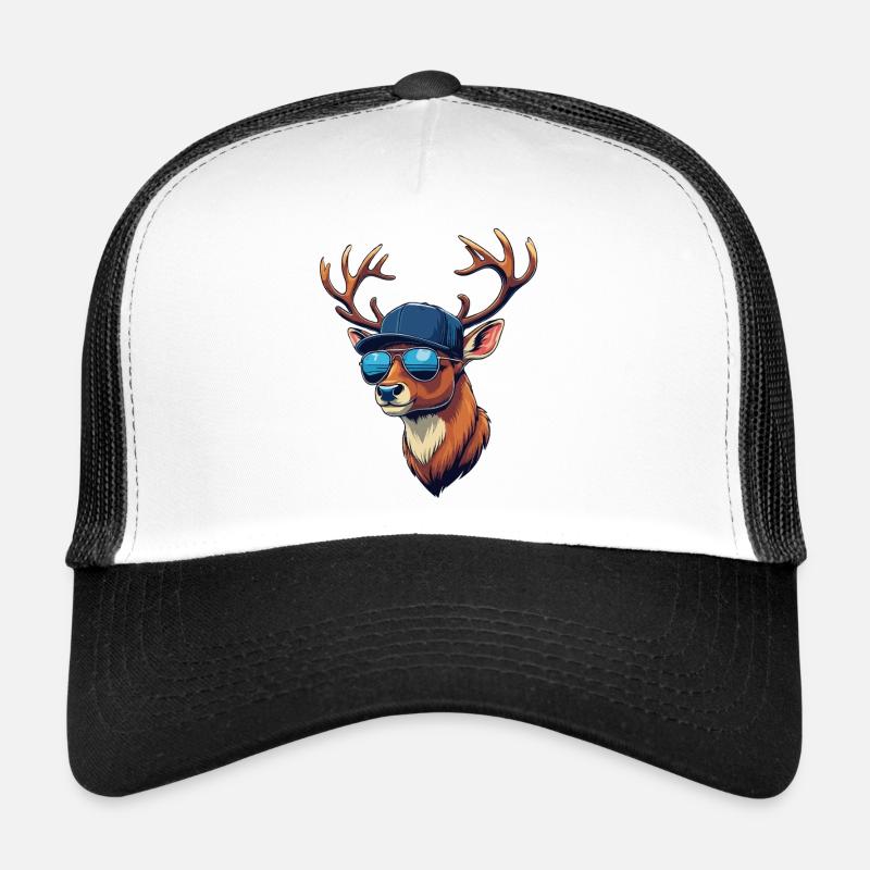 Cool Deer Deer Head Hunter Jeu de chasse Casquette trucker 