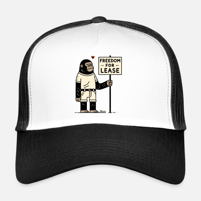 Freedom for Rent – Monkey with Shield Trucker Cap