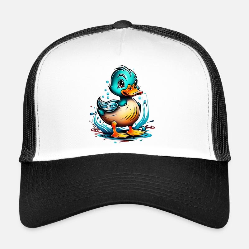 Cute duck design with water details Trucker Cap