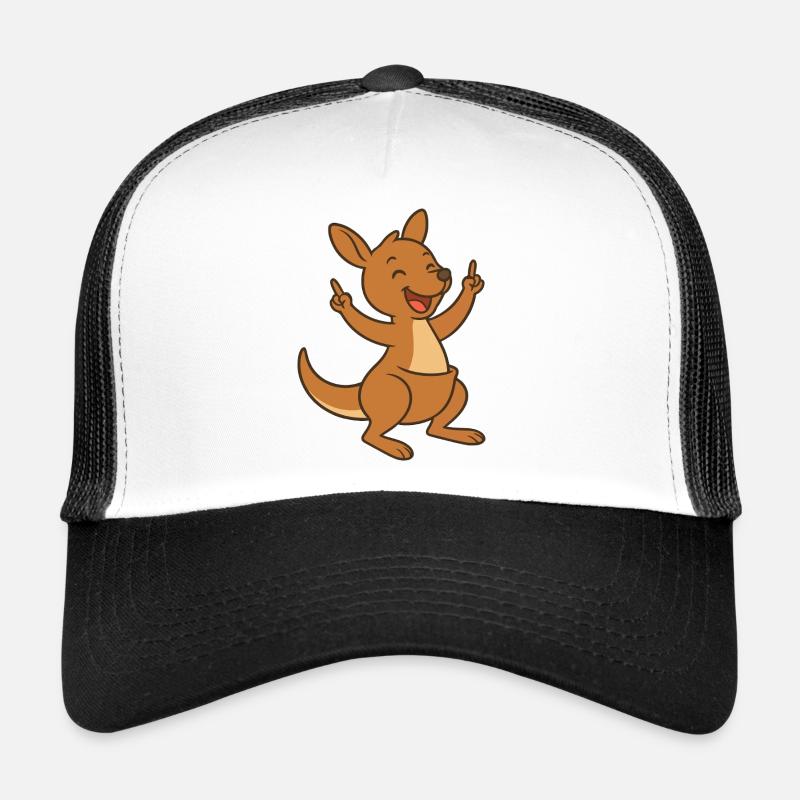 Kangourou heureux Casquette trucker 