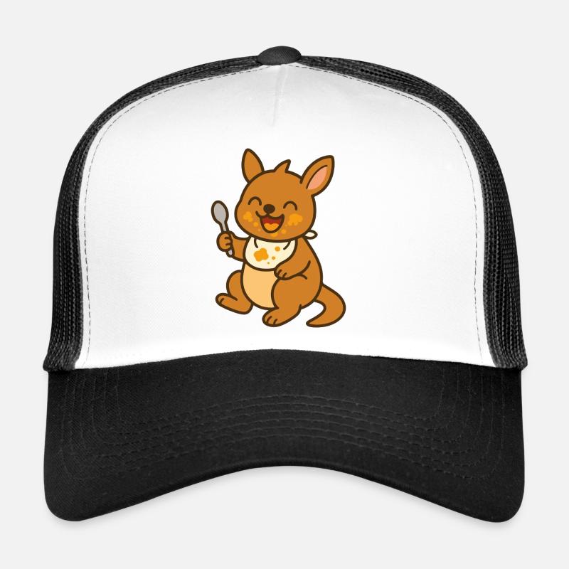 Futtern mit dem Kängurubaby Trucker Cap