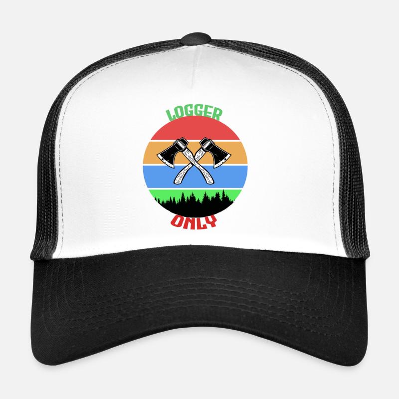Nur Logger - Trucker Cap - Weiß/Schwarz