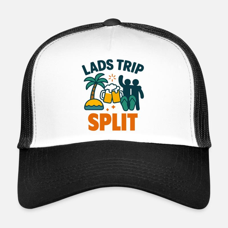 Jungs Trip Split Party Hemd Trucker Cap