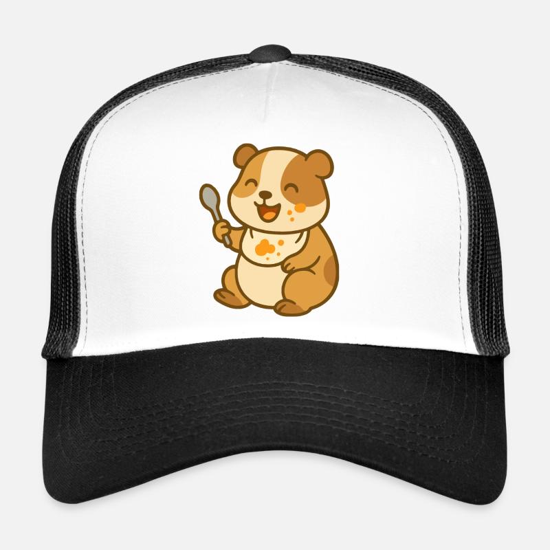 Drôle de cochon d’Inde alimentation pour bébé Casquette trucker 
