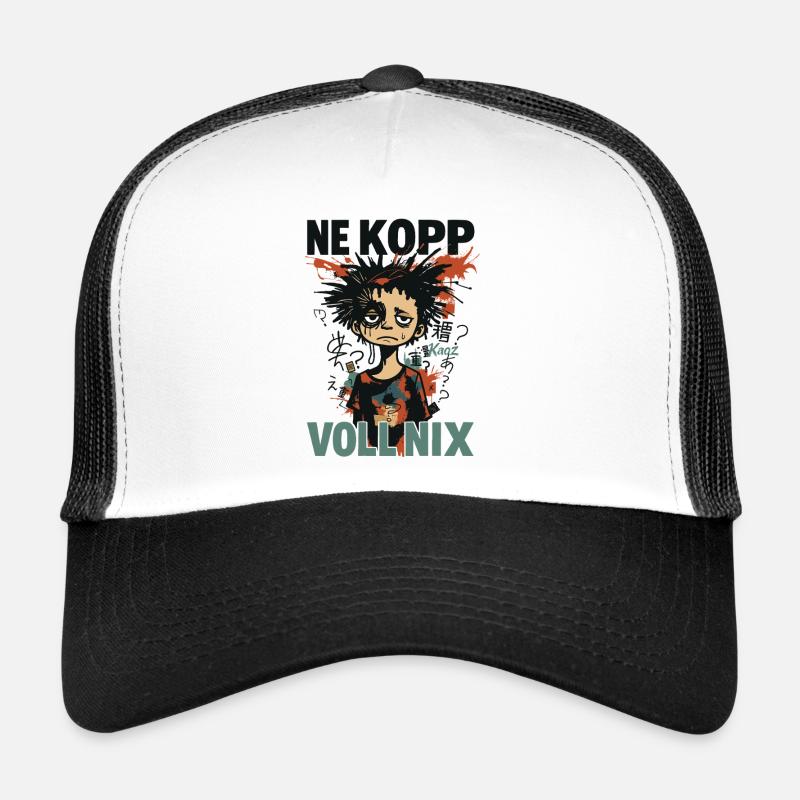 NE KOPP VOLL NIX – De travers et toujours là Casquette trucker 