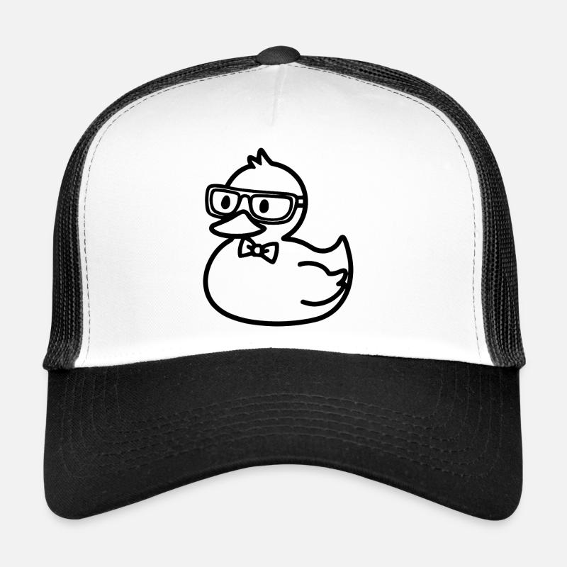Nerd Duck - Drôle de canard avec des lunettes Casquette trucker 