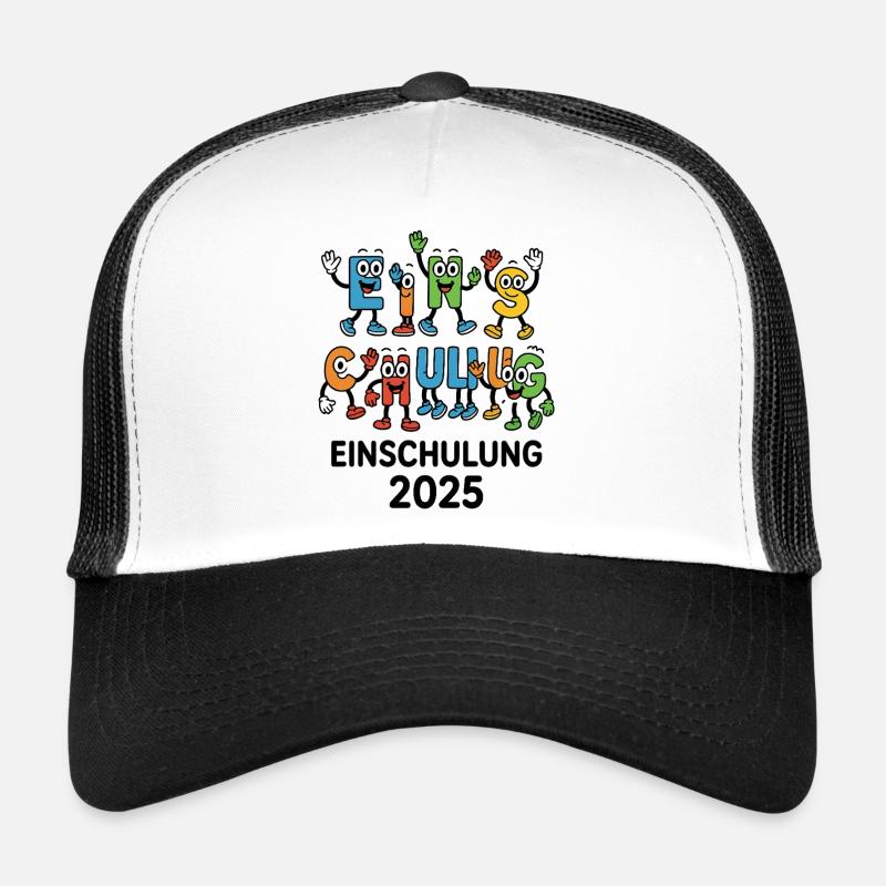 ABC-Gang – Einschulung 2025 - Trucker Cap - Weiß/Schwarz