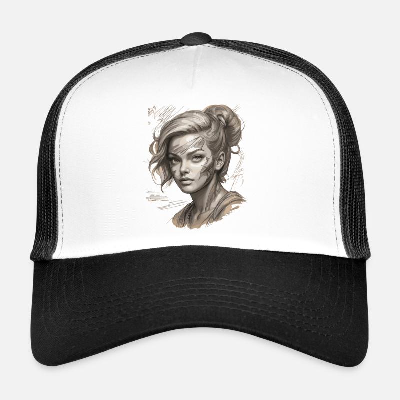 Illustration élégante avec des touches modernes Casquette trucker 