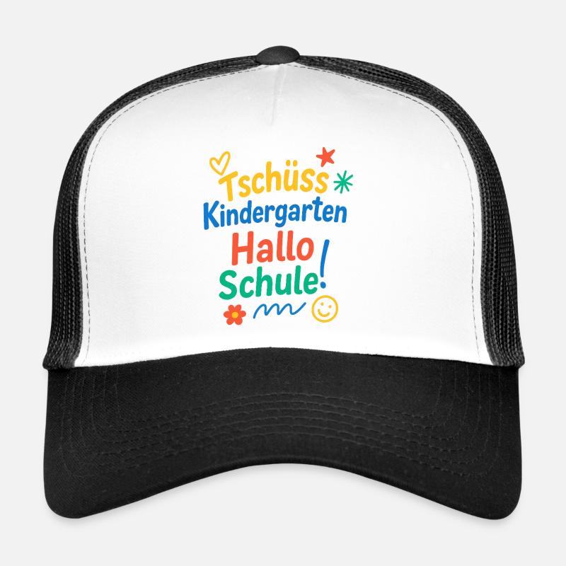 Tschüss Kindergarten Hallo Schule | Einschulung Trucker Cap