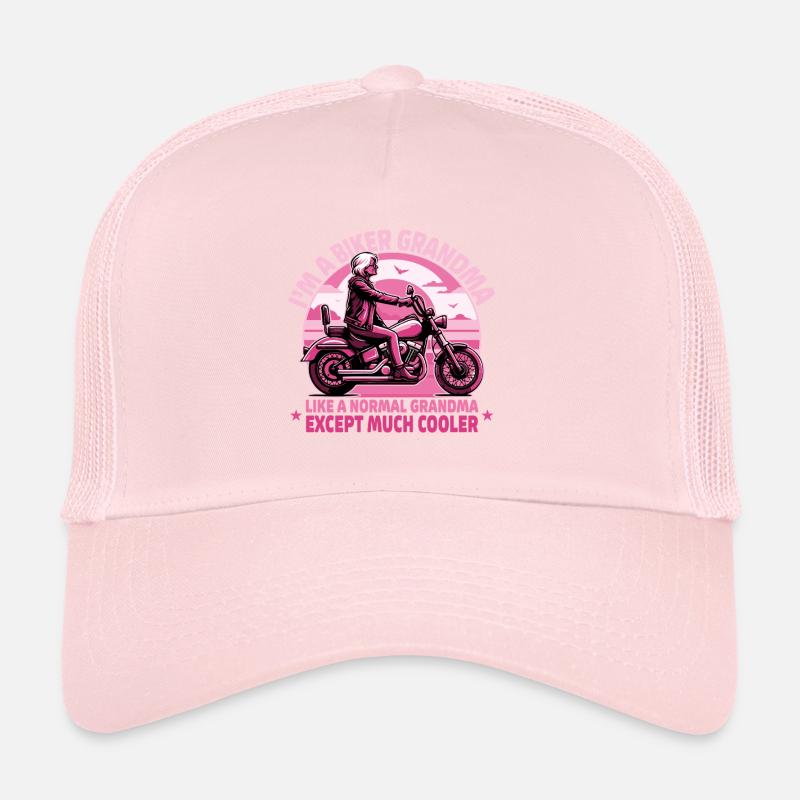 Conception audacieuse de grand-mère cavalière Casquette trucker 