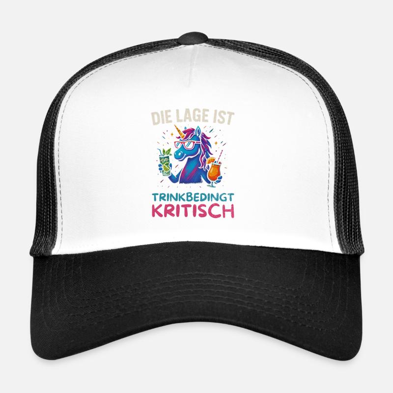 Drôle de buveur Design Licorne Casquette trucker 