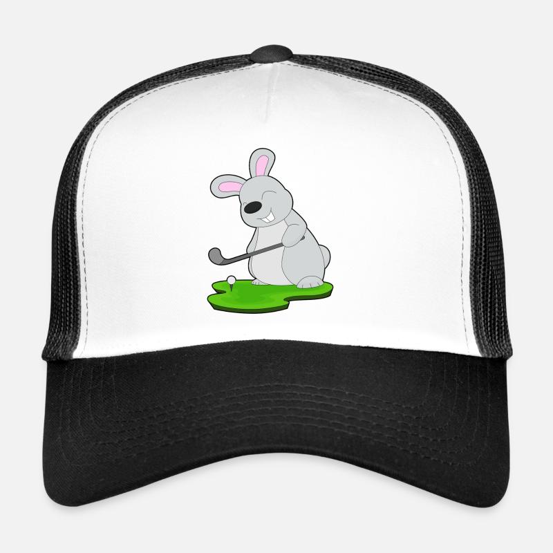 Hase Golf Golfschläger - Trucker Cap - Weiß/Schwarz