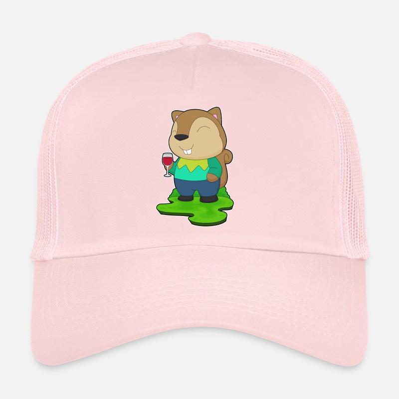 Eichhörnchen Rotwein Trucker Cap