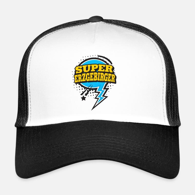 Super Erzgebirger - Trucker Cap - Weiß/Schwarz