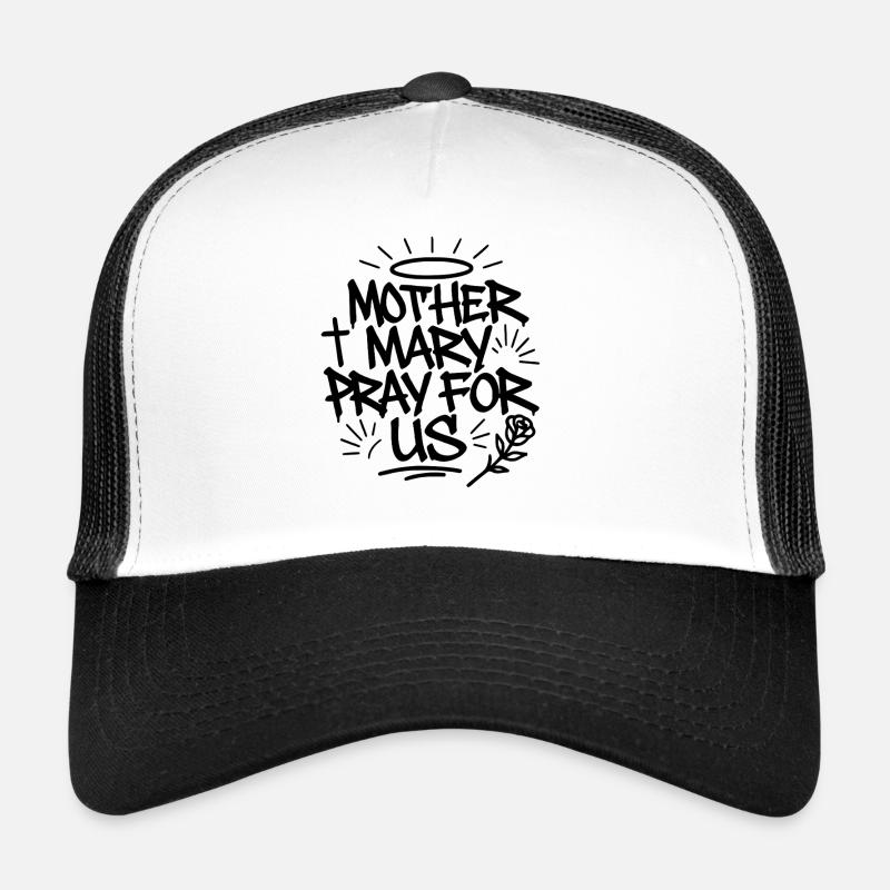 Graffiti de Mère Marie – Design urbain sacré Casquette trucker 