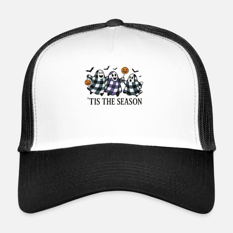 Conception de citrouille fantôme d’Halloween Casquette trucker 