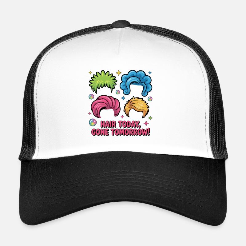 Coiffures vives avec texte ludique Casquette trucker 