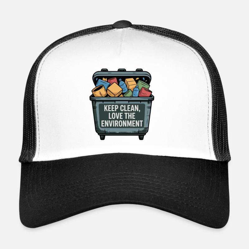 Umweltfreundliches Abfallmanagement-Hüllendesign Trucker Cap