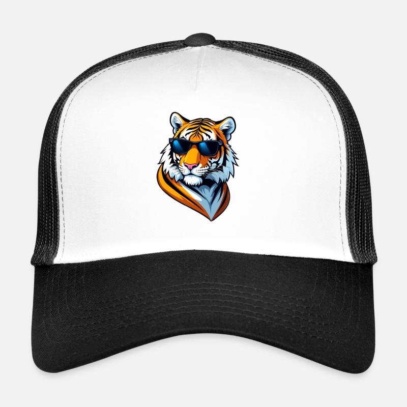Cool Tiger mit Sonnenbrille Trucker Cap