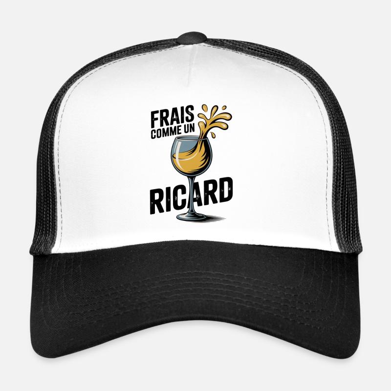 Wine glass with humorous splashes Trucker Cap