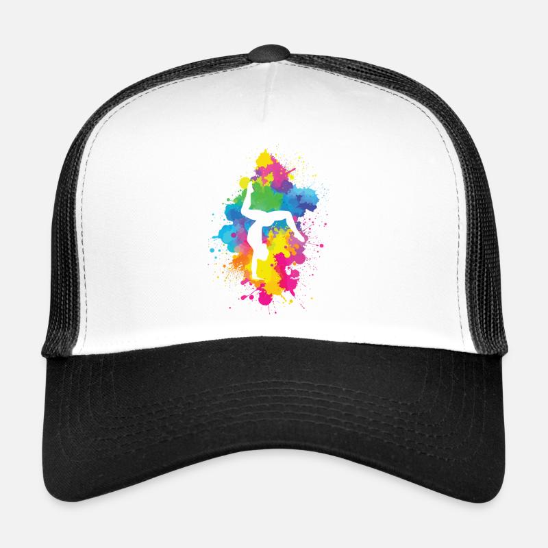 Akrobatiek mit Farbexplosion Trucker Cap