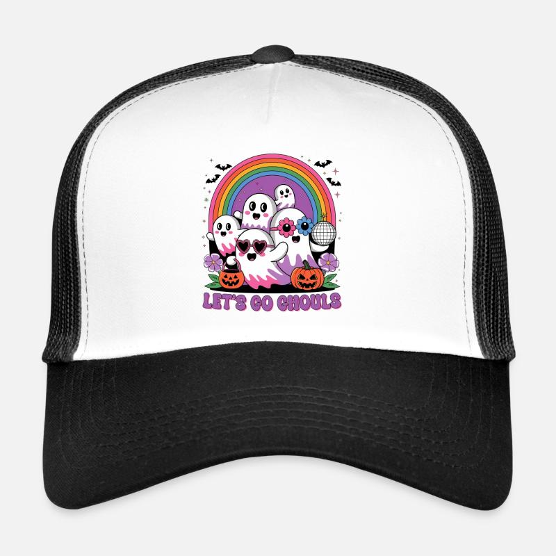 Ghost Halloween Trucker Cap