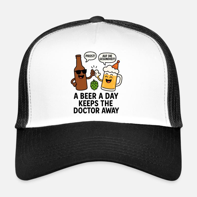 Charme festif de la bière et du houblon Casquette trucker 