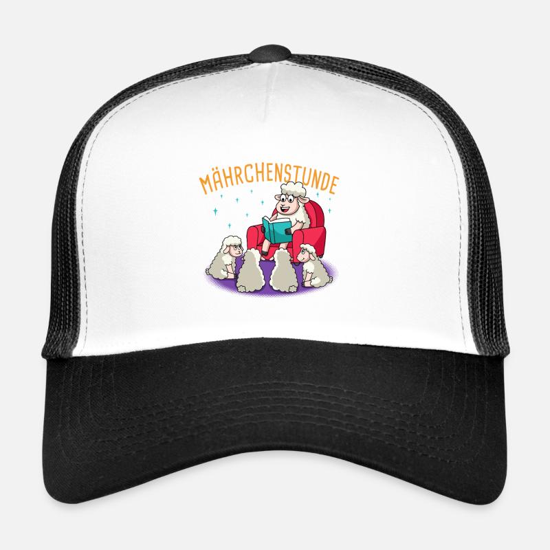 Schafe Märchenstunde  Bücher Lesen Schaf  Trucker Cap