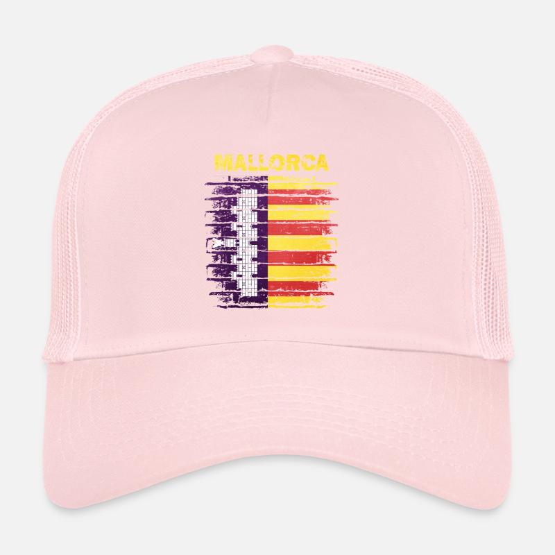 Horizon de Majorque avec le drapeau espagnol Casquette trucker 